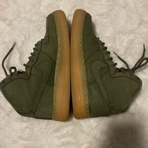 Nike Air Force ‘Olive Green’ Mid’s - Size 4y.